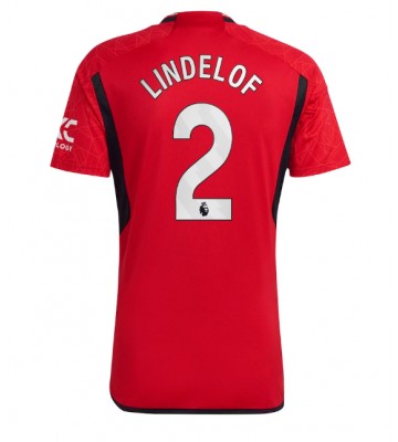 Manchester United Victor Lindelof #2 Replika Hjemmebanetrøje 2023-24 Kortærmet